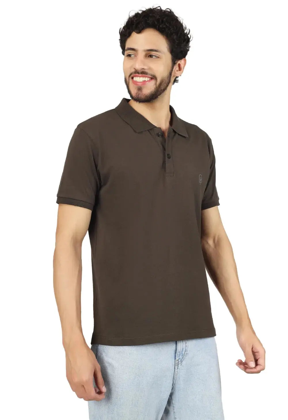solid polo t-shirt for men